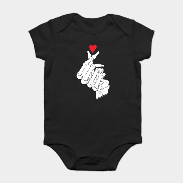 Korean Heart Baby Bodysuit by GoshWow®